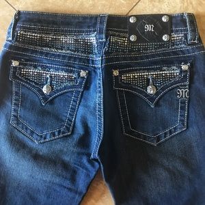 Miss Me Dark Wash Rhinestone Jeans
